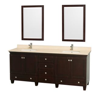 Wyndham Collection Wyndham Collection Acclaim 80 inch Double Espresso Vanity Brown Size Double Vanities