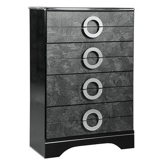 Signature Design By Ashley Signature Design By Ashley Bonnadeen Black Four Drawer Chest Black Size 4 drawer