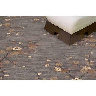 Hand tufted Transitional Floral Area Rug (36 X 56)