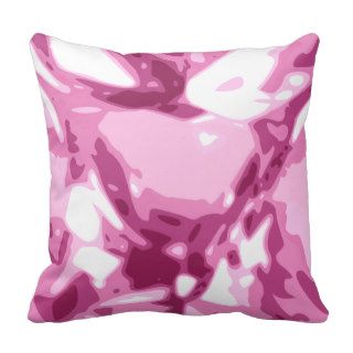 Pink Diamond Gemstone / Jewel Bling Pillow