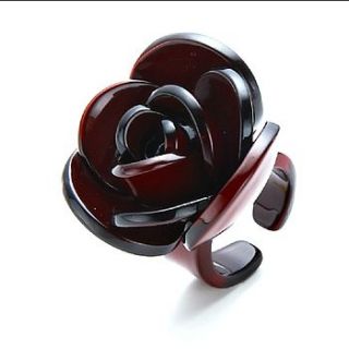 resin flower ring by cherry & joy
