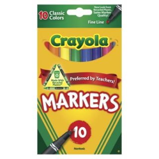 Crayola 10ct Thin Markers   Classic Colors