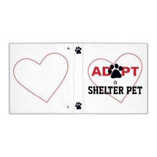 Adopt a Shelter Pet Binder
