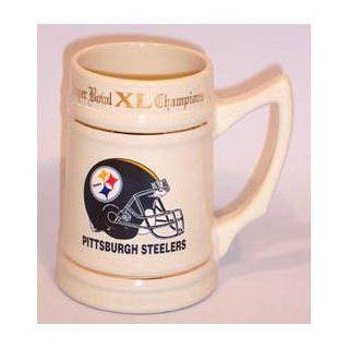 PITTSBURGH STEELERS SUPER BOWL XL CHAMPS CERAMIC STEIN  Sports & Outdoors