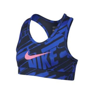 Nike Pro Hypercool Graphic Fitted Girls Sports Bra   Hyper Cobalt
