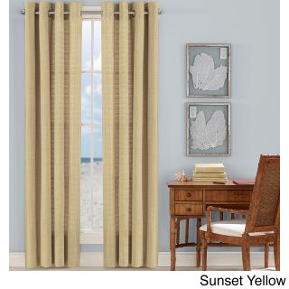 Tommy Bahama Tommy Bahama Malone Coast Drape Panel Set With Grommets Yellow Size 52 x 84