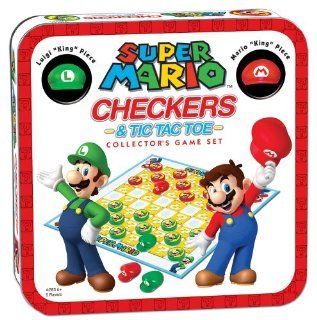 Super Mario Checkers/Tic Tac Toe Combo Toys & Games