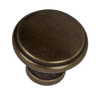 Gliderite 1.125 inch Antique Brass Round Ring Cabinet Knobs (pack Of 10)