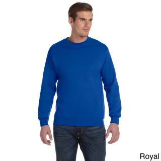 Gildan Gildan Mens Dryblend 50/50 Fleece Crew Sweater Blue Size XXL