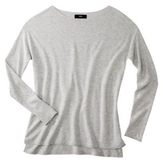 Mossimo Womens Crew Neck Pullover Sweater   Heather Gray S