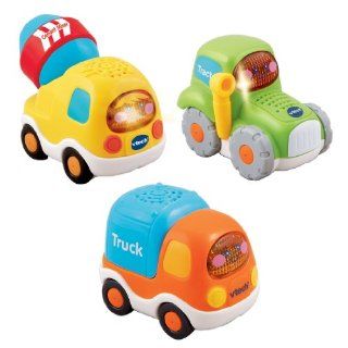 VTech Toot Toot Drivers 3 Pack Construction Vehicles  Toy Vehicle Playsets  Baby