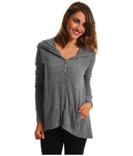 C&C California Tri Blend Zip Hoodie Womens Sweatshirt (Gray)