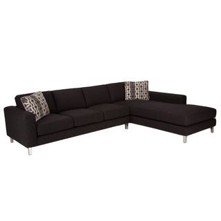 Jar Designs Arnold Ebony Chaise Sectional