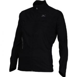 Mizuno Women's Rebel Running Jacket, Black, X Small  Clothing