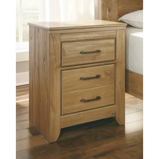 Signature Design By Ashley Signature Designs By Ashley Drogan Light Brown 2 drawer Nightstand Brown Size 2 drawer
