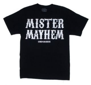 Mister Mayhem   Sons Of Anarchy T shirt Adult Medium   Black at  Mens Clothing store