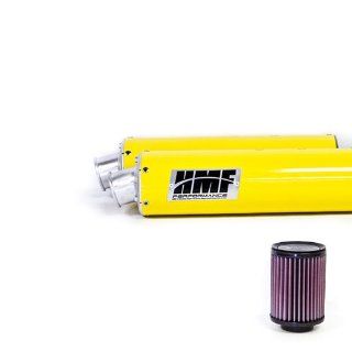 HMF Can Am BRP Renegade 800 2012   2014 Yellow Dual Full Exhaust  K&N Filter Automotive