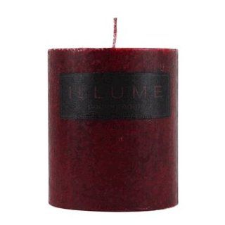 ILLUME Pomegranate 3x3 Pillar Candle   Scented Candles
