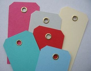 pack of 10 eyelet gift tags by jane means