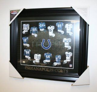 Indianapolis Colts Framed Jersey Print Art   Evolution of the Team's Uniforms  