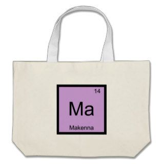Makenna Name Chemistry Element Periodic Table Canvas Bag