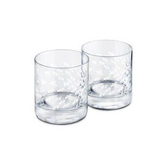 SWAROVSKI TUMBLERS, Exclusive Crystal Tumblers Set 1131243. SET OF 2 GLASS SET. Great for Whisky or any drinks on the rocks. Rare Collection Kitchen & Dining