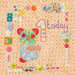 child's age birthday cards by buttongirl designs