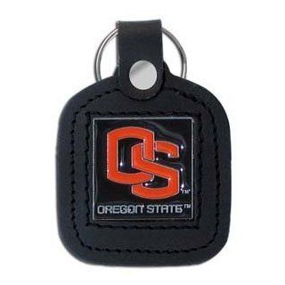 Oregon State Beavers Leather Square Key Ring   NCAA College Athletics Fan Shop Sports Team Merchandise  Sports Related Key Chains  Sports & Outdoors