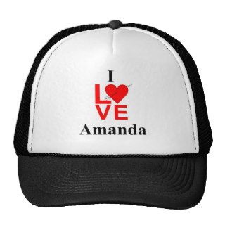 I Love Amanda Hat