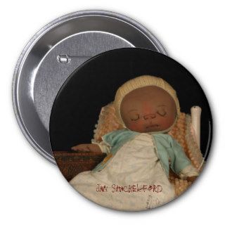 Jan Shackelford Button Pin Pooh Baby