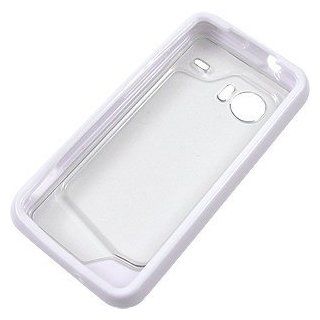 Hybrid TPU Back Cover for HTC DROID Incredible, White & Clear Cell Phones & Accessories