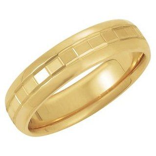 Design Duo Band 14K Yellow Gold Size 11.00 Rings Jewelry