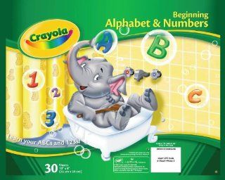 Crayola Beginning Alphabet and Numbers Tablet   30 Sheets