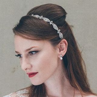 coppelia diamante crystal wedding headband by debbie carlisle