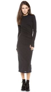 Enza Costa Ruched Long Sleeve Dress