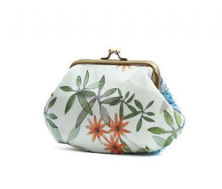 thai flowers purse by bleuet textiles