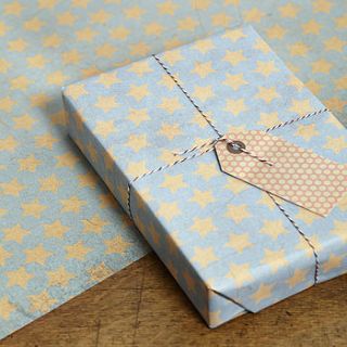 stars gift wrap set by katie leamon