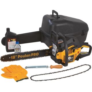 Poulan Pro Chain Saw — 18in. Bar, 42cc, 3/8in. Pitch, Model# PP4218A  18in. Bar Chain Saws