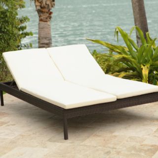 Source Outdoor Manhattan Double Chaise Lounge with Cushion