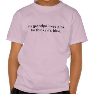 colorblind grandpa pink t shirts