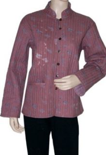 Designer Indian Handmade Block Print Short Cotton Quilted Jacket Clothing