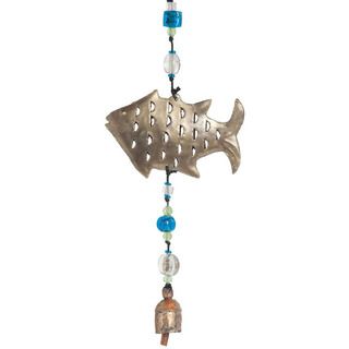 Holy Fish Wind Chime (India) Garden Accents