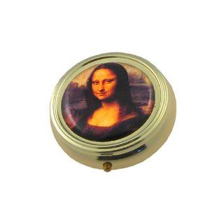 Souvenirs of France   Da Vinci's 'The Mona Lisa' Pill Box with 3 Compartments Health & Personal Care