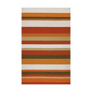 Liora Manné Stripe Area Rug   Orange