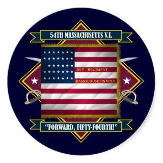 54th Massachusetts V.I. Round Sticker