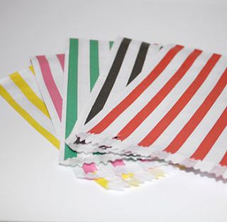 50 striped paper candy bags by project pretty