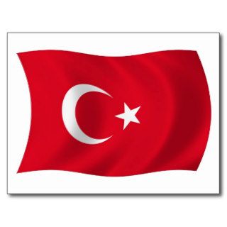 Turkey Flag Postcard