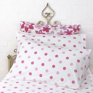 dotty fitted sheet by sweet home london