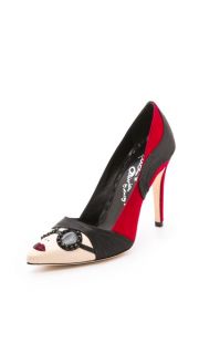 alice + olivia Stacey Face Pumps