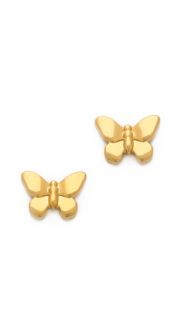 Tory Burch Sylbie Simple Butterfly Stud Earrings